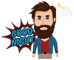 Mr. Hipster sticker #9657994