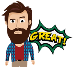 Mr. Hipster sticker #9657996