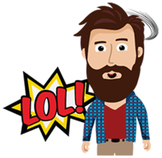 Mr. Hipster sticker #9657997