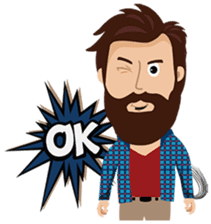 Mr. Hipster sticker #9657999