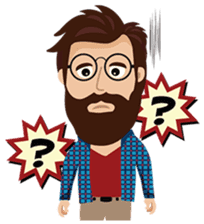 Mr. Hipster sticker #9658000