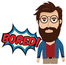 Mr. Hipster sticker #9658003