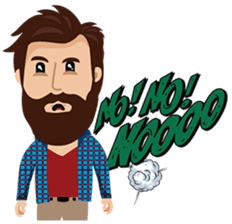 Mr. Hipster sticker #9658005