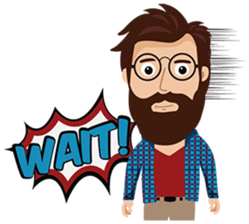 Mr. Hipster sticker #9658014