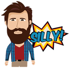 Mr. Hipster sticker #9658018