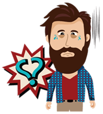 Mr. Hipster sticker #9658019