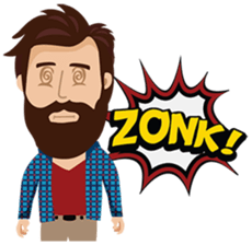 Mr. Hipster sticker #9658022