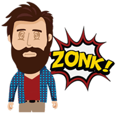 Mr. Hipster sticker #9658022