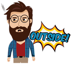 Mr. Hipster sticker #9658024