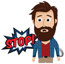 Mr. Hipster sticker #9658026