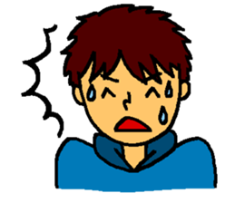 Smiling boy & Hisshi- sticker #9659124