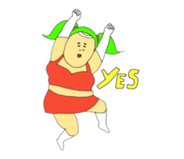 Love and fat warriors 2 sticker #9659353