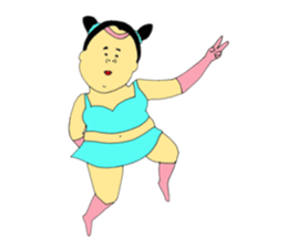 Love and fat warriors 2 sticker #9659357