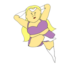 Love and fat warriors 2 sticker #9659358