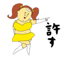 Love and fat warriors 2 sticker #9659361