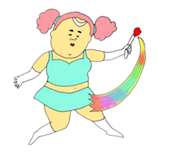 Love and fat warriors 2 sticker #9659370