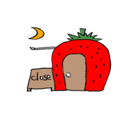 A beautician of the strawberry sticker #9659405