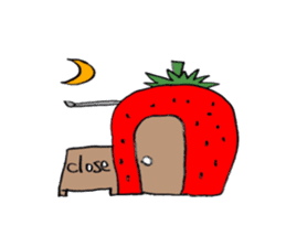 A beautician of the strawberry sticker #9659405