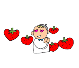 A beautician of the strawberry sticker #9659411