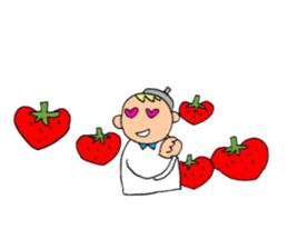 A beautician of the strawberry sticker #9659411