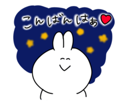 rabbit is enjoying 5 sticker #9659433