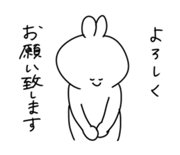 rabbit is enjoying 5 sticker #9659438