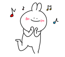 rabbit is enjoying 5 sticker #9659439
