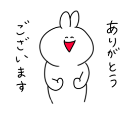 rabbit is enjoying 5 sticker #9659440