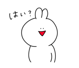 rabbit is enjoying 5 sticker #9659444