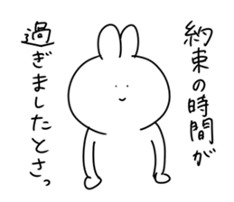 rabbit is enjoying 5 sticker #9659448