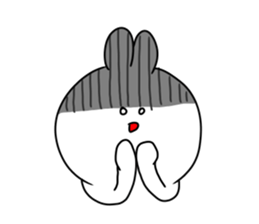 rabbit is enjoying 5 sticker #9659451