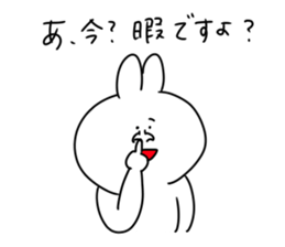 rabbit is enjoying 5 sticker #9659457