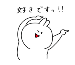 rabbit is enjoying 5 sticker #9659462