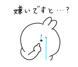 rabbit is enjoying 5 sticker #9659463