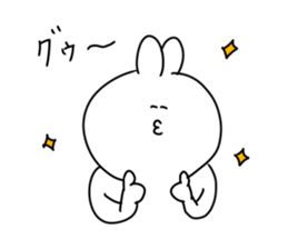 rabbit is enjoying 5 sticker #9659464