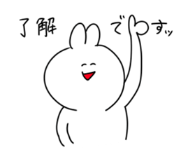 rabbit is enjoying 5 sticker #9659466