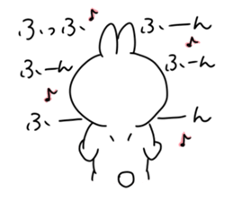 rabbit is enjoying 5 sticker #9659468