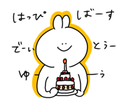 rabbit is enjoying 5 sticker #9659469