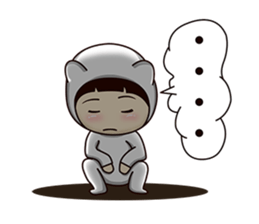 Girlfriend wearing white tights sticker #9660724