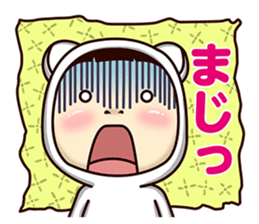 Girlfriend wearing white tights sticker #9660725