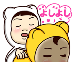 Girlfriend wearing white tights sticker #9660747