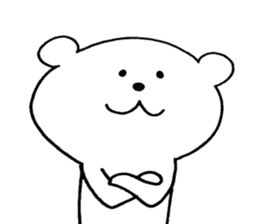 White bear !! sticker #9661165