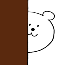 White bear !! sticker #9661170