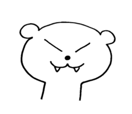 White bear !! sticker #9661179