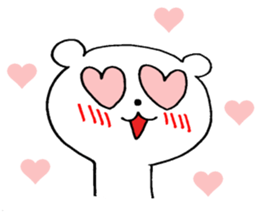 White bear !! sticker #9661185