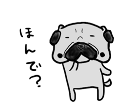 fukui pug sticker #9661377