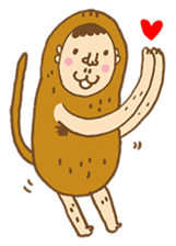 Peanut Monkey sticker #9661470