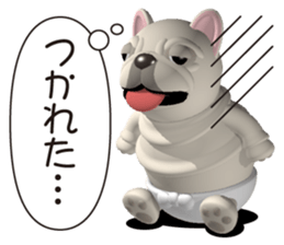 Cheerful french bulldog sticker #9661839