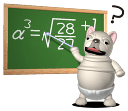 Cheerful french bulldog sticker #9661840