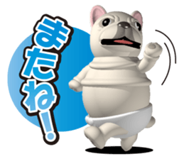 Cheerful french bulldog sticker #9661847